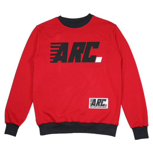 ARC. Crewneck Sweatshirt "Bulls" Red