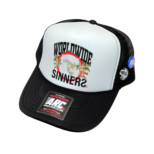 WORLDWIDE SINNERS Trucker Snapback